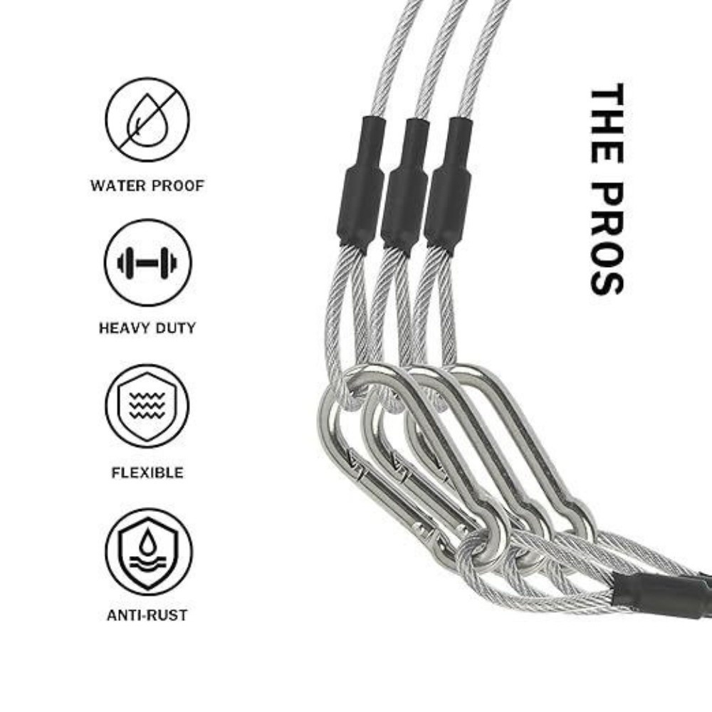 Cable Lock Flexible - Kabel zabezpieczający ze stali nierdzewnej, elastyczny