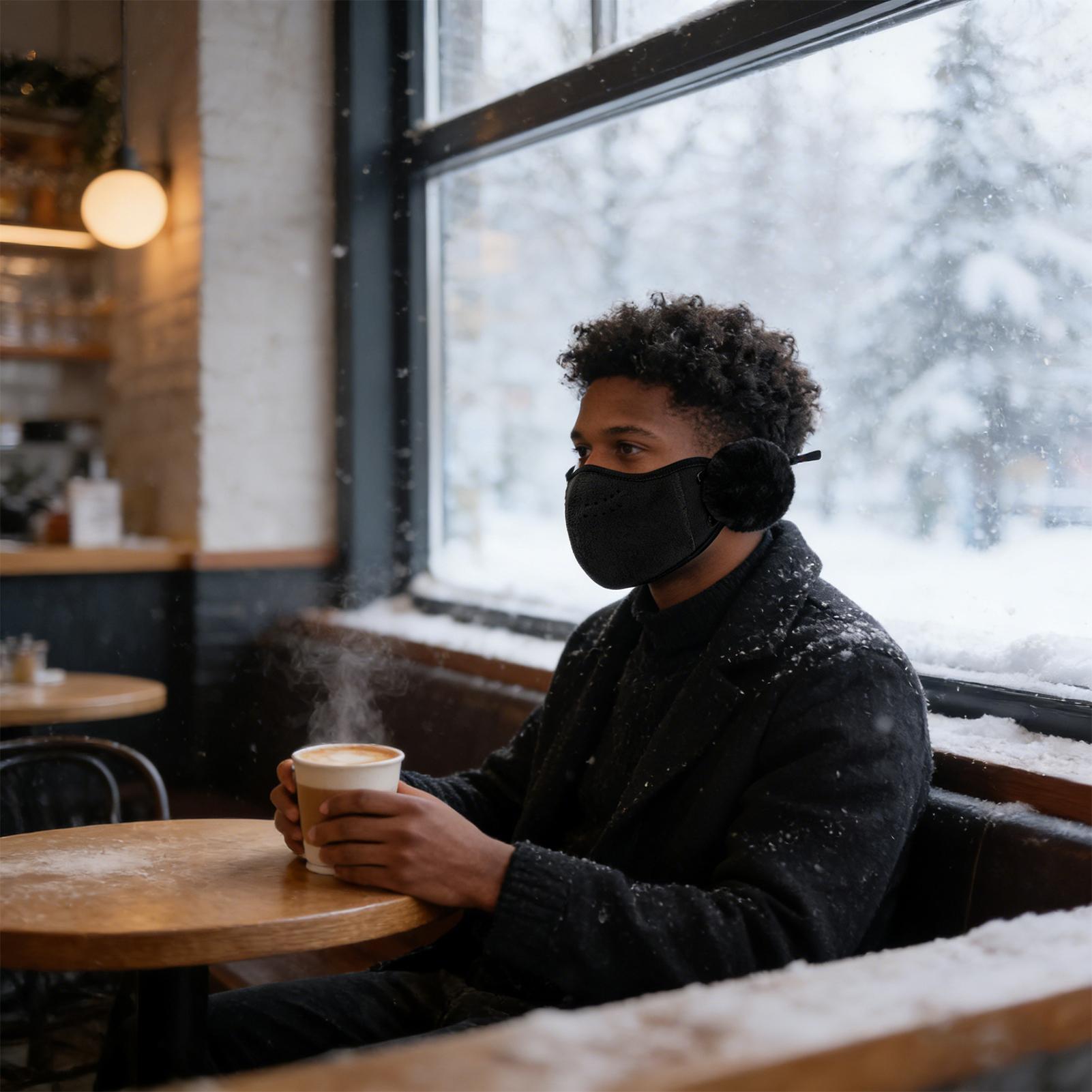 Winter Cycling Commute - Ochraniacz na twarz i usta, wiatroodporny,