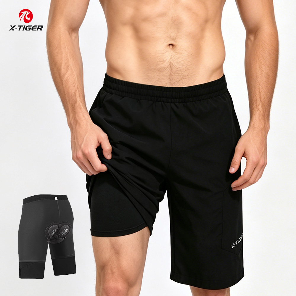 Cycling Shorts For Commute - Spodenki rowerowe X-TIGER 2 w 1,