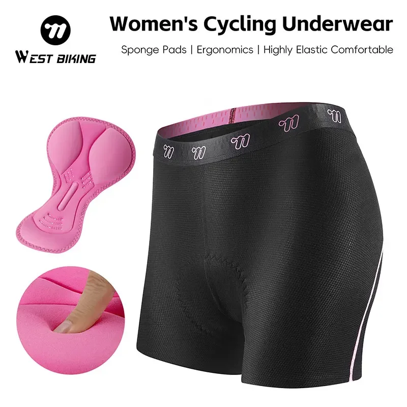 Cycling Shorts For Commute - WEST BIKING Damska bielizna rowerowa z