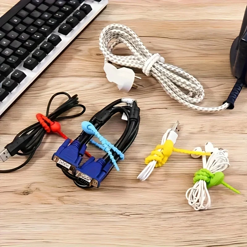 10 szt. Silikonowych Opasek Ka – Cable Lock Flexible recenzja i cena