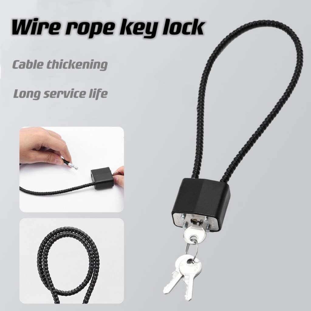 1pc kabel miękka stal kłódka a – Cable Lock Flexible recenzja i cena