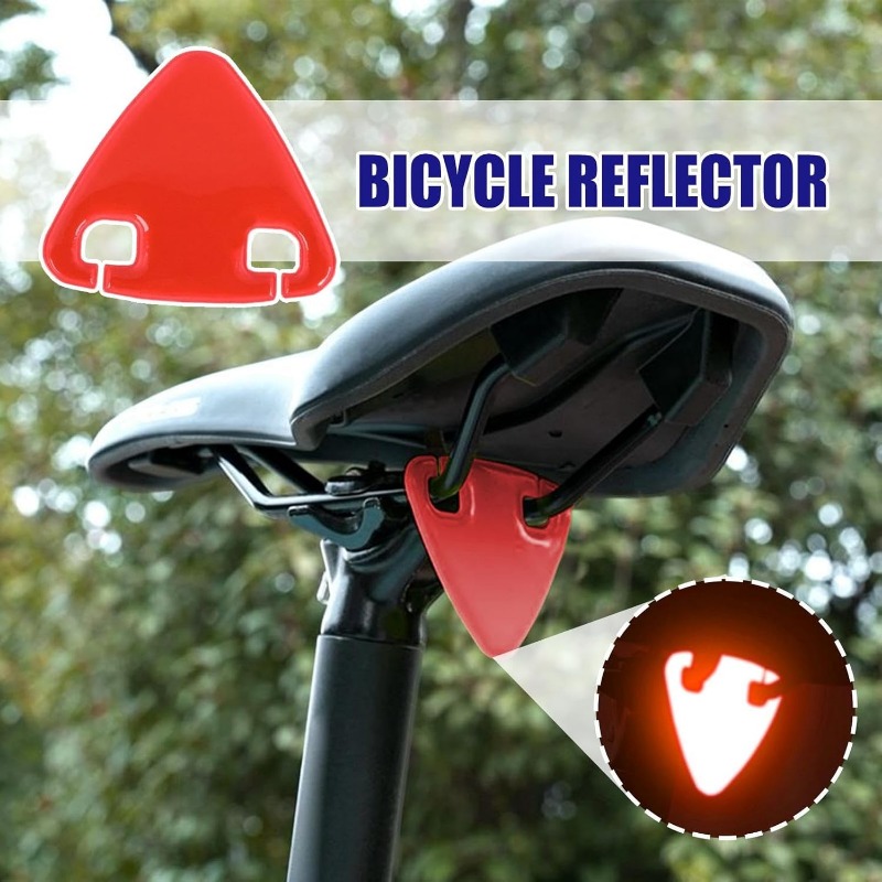Czerwona trójkątna odblaskowa  – Commuting By Bike recenzja i cena
