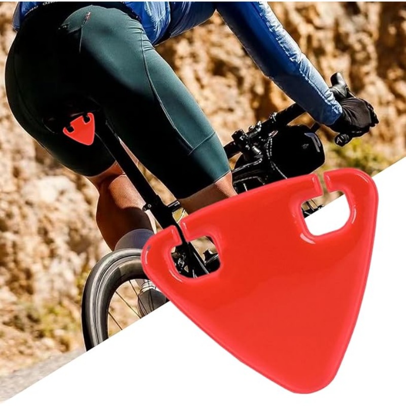 Czerwona trójkątna odblaskowa  – Commuting By Bike recenzja i cena